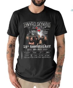 Lynyrd Skynyrd Gary Rossington 59th Anniversary 1964 – 2023 Thank You For The Memories T Shirt