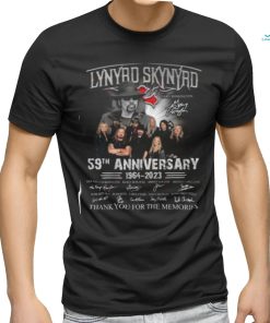 Lynyrd Skynyrd Gary Rossington 59th Anniversary 1964 – 2023 Thank You For The Memories T Shirt