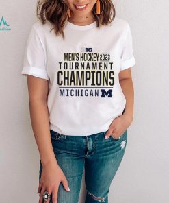 Michigan Wolverines 2023 Big Ten Men’s Ice Hockey Conference Tournament Champions logo hoodie shirt