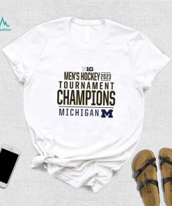 Michigan Wolverines 2023 Big Ten Men’s Ice Hockey Conference Tournament Champions logo shirt