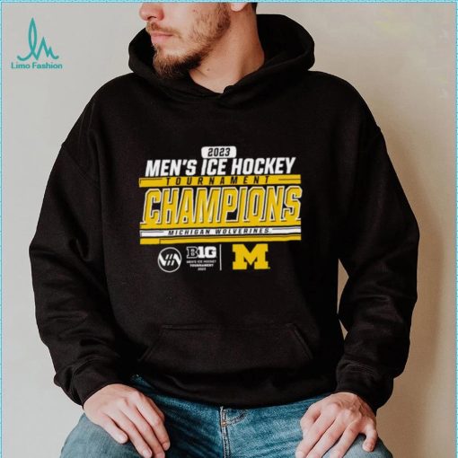 Michigan Wolverines 2023 Big Ten Men’s Ice Hockey Conference Tournament Champions shirt