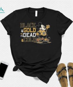 Mickey Mouse Boston Bruins Black And Gold ‘Til I’m Dead And Cold Shirt