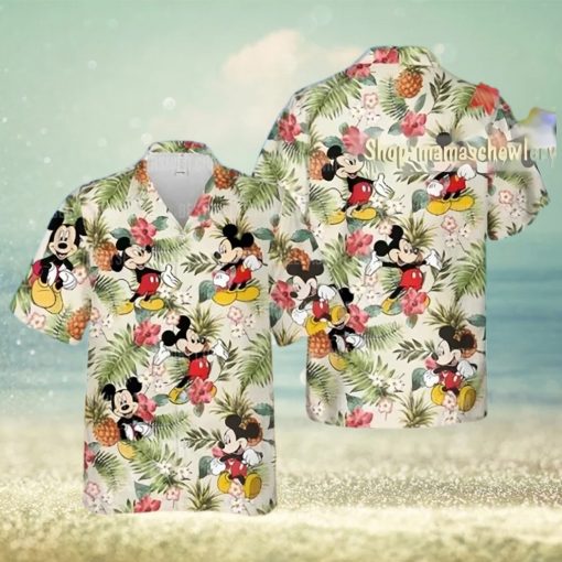 Mickey Mouse Disney Hibiscus Pineapple Disney Hawaiian Shirt