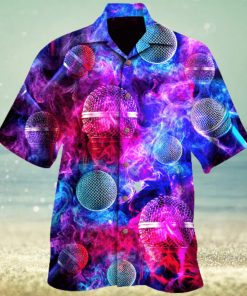 Microphone Enveloped In A Colored Purple Unique Design Unisex Hawaiian Shirt For Men And Women Dhc17062424