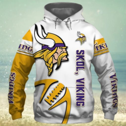 Minnesota Vikings Hoodie 3D Graphic balls cheap Sweatshirt Pullover