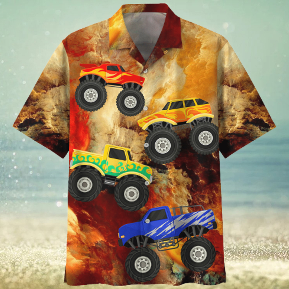 Monster Truck Red Unique Design Unisex Hawaiian Shirt For Men And Women Dhc17062704