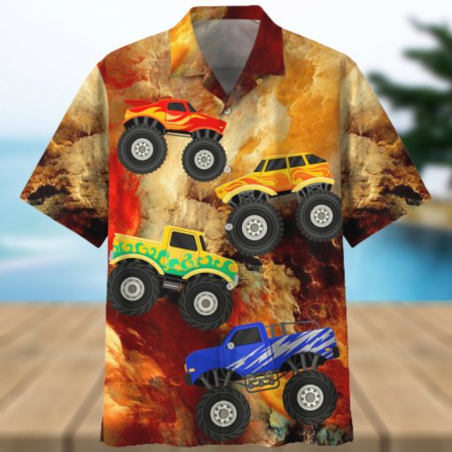 Monster Truck Red Unique Design Unisex Hawaiian Shirt For Men And Women Dhc17062704