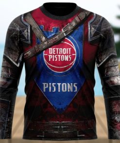 NBA Detroit Pistons Custom Name Number Warrior Sweatshirt