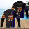 NFL Carolina Panthers Specialized Design With Flag Mix Harley Davidson 3D Hoodie