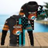 NFL Chicago Bears Specialized Design With Flag Mix Harley Davidson 3D Hoodie