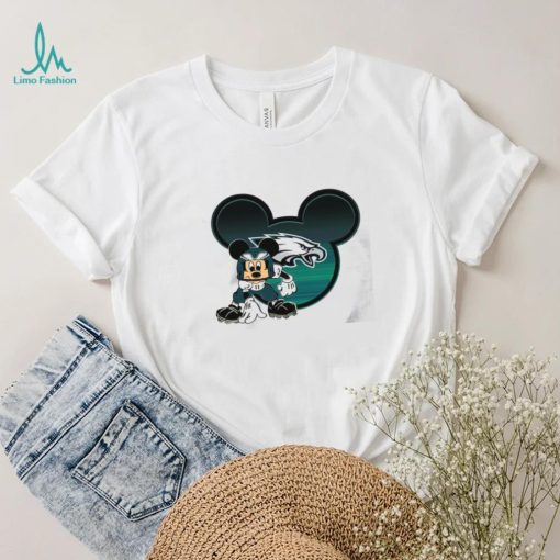 NFL Philadelphia Eagles Mickey Mouse Disney Football T Shirt T Shirt