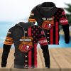 NFL Kansas City Chiefs Specialized Design With Flag Mix Harley Davidson 3D Hoodie