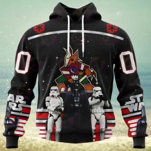 NHL Arizona Coyotes Special Star Wars Design May The 4th Be With You 3D Hoodie