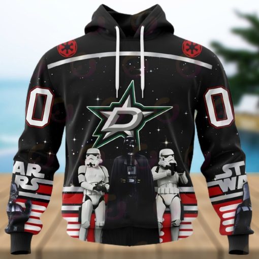 NHL Dallas Stars Special Star Wars Design May The 4th Be With You 3D Hoodie