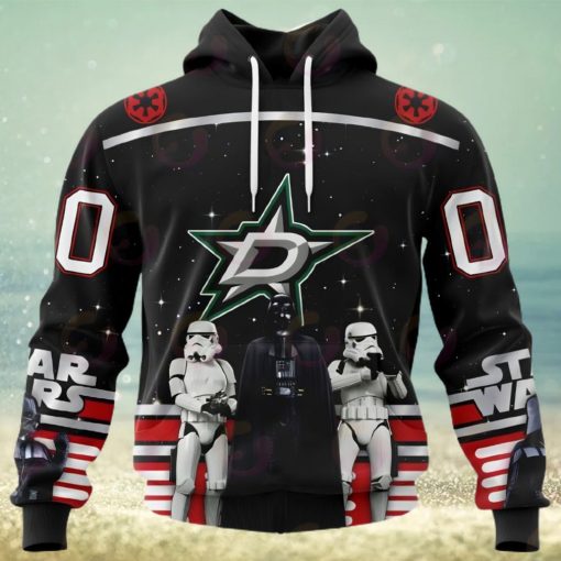 NHL Dallas Stars Special Star Wars Design May The 4th Be With You 3D Hoodie
