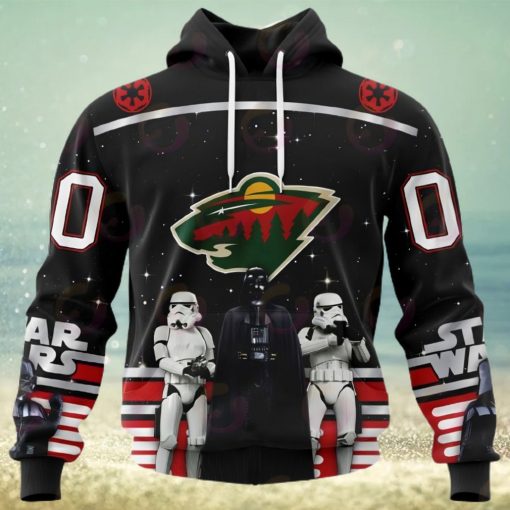 NHL Minnesota Wild Special Star Wars Design May The 4th Be With You 3D Hoodie