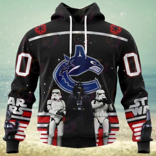 NHL Vancouver Canucks Special Star Wars Design May The 4th Be With You 3D Hoodie