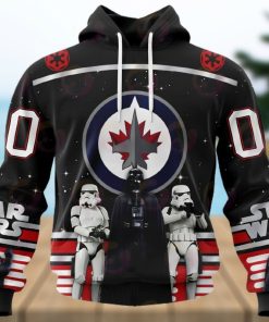 NHL Winnipeg Jets Special Star Wars Design May The 4th Be With You 3D Hoodie