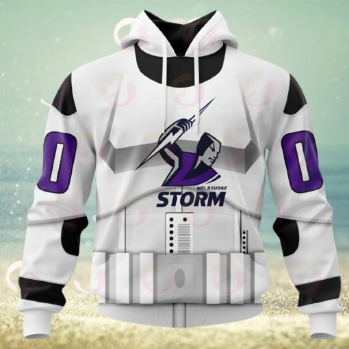 NRL Melbourne Storm Special Star Wars Design 3D Hoodie