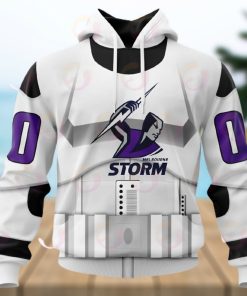 NRL Melbourne Storm Special Star Wars Design 3D Hoodie