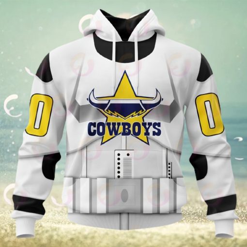 NRL North Queensland Cowboys Special Star Wars Design 3D Hoodie