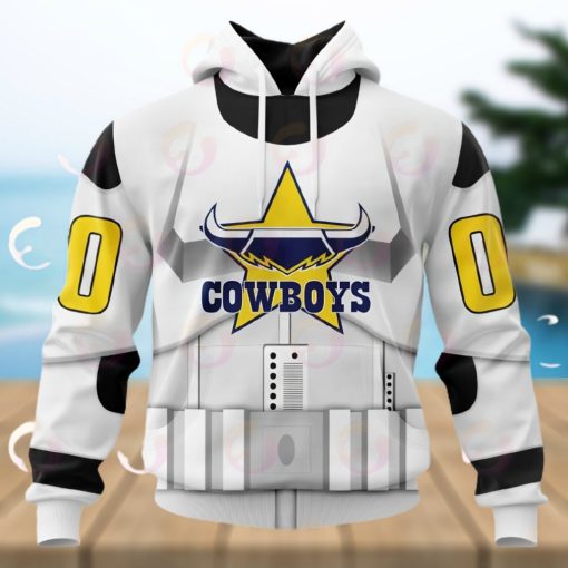 NRL North Queensland Cowboys Special Star Wars Design 3D Hoodie