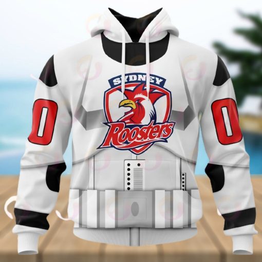 NRL Sydney Roosters Special Star Wars Design 3D Hoodie