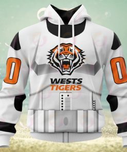 NRL Wests Tigers Special Star Wars Design 3D Hoodie