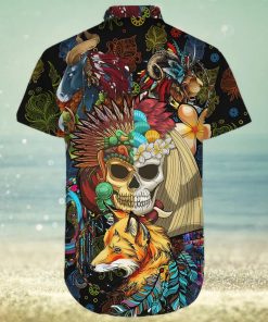 Native American Style Shirts Native American Wildlife Animals Combo Hawaiian Shirt