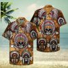 Vintage Wild West Native American Skull Hawaiian Shirt