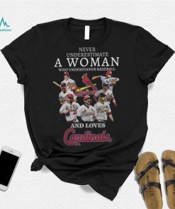 Never Underestimate A Woman Who Understand Basketball And Loves St. Louis Cardinals Shirt