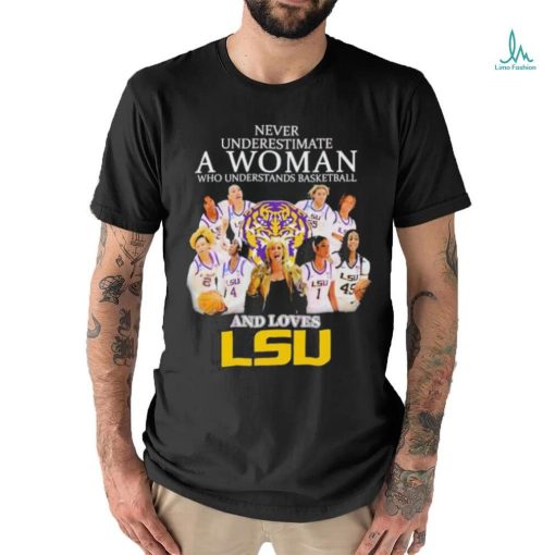 Never Underestimate Who Understands Basketball And Loves LSU T Shirt