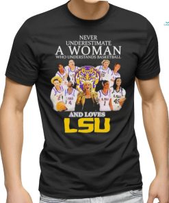 Never Underestimate Who Understands Basketball And Loves LSU T Shirt