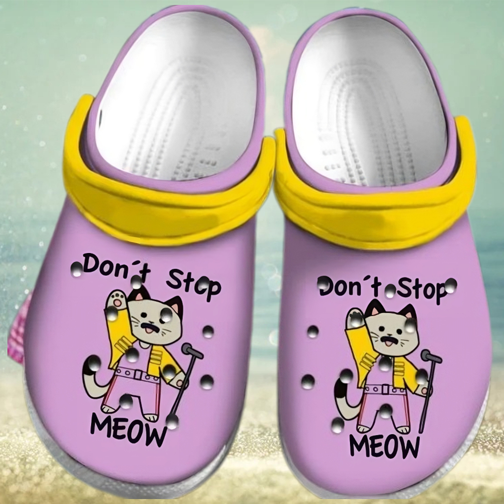 New Freddie Mercury Cat DonT Stop Meow Rubber Comfy Footwear Personalized Clogs