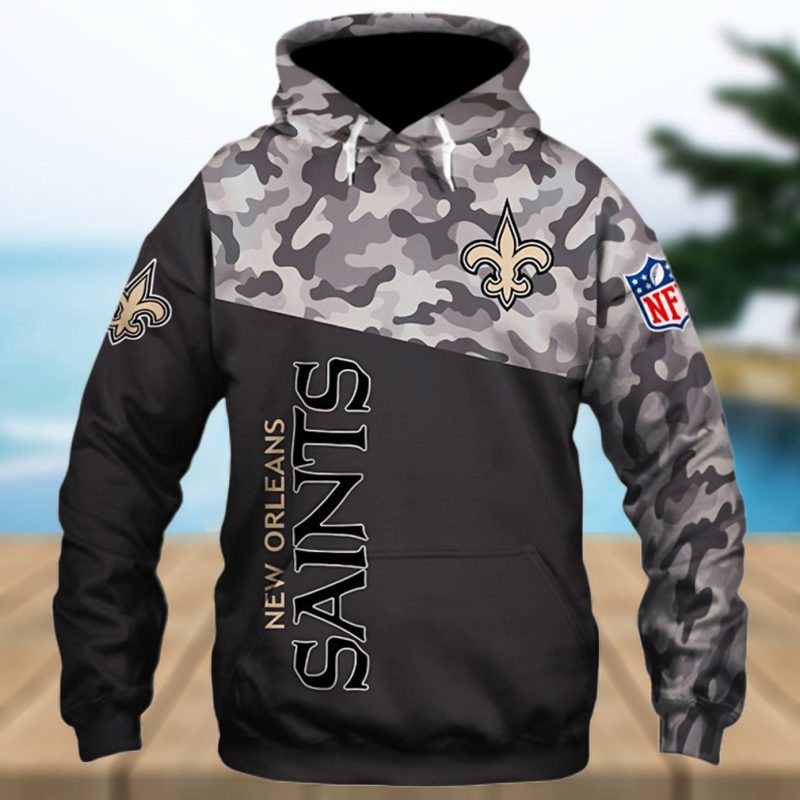 New Orleans Saints Military Hoodies 3D