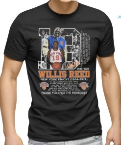 New York Knicks Willis Reed 1942 2023 thank you for the memories signature shirt