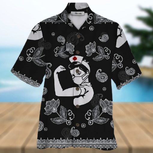 Nurse Black Nice Design Unisex Hawaiian Shirt