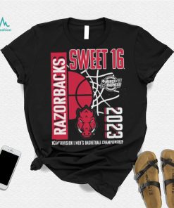 Official Arkansas Razorbacks 2023 NCAA Men’s Basketball Tournament March Madness Sweet 16 T Shirt