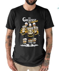 Official Boston Bruins The Greatest Team Ever Bergeron Marchand Pastrnak Signature Shirt