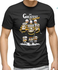 Official Boston Bruins The Greatest Team Ever Bergeron Marchand Pastrnak Signature Shirt