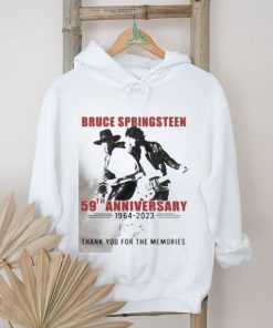 Official Bruce springsteen 59th anniversary 1964 2023 thank you for the memories shirt