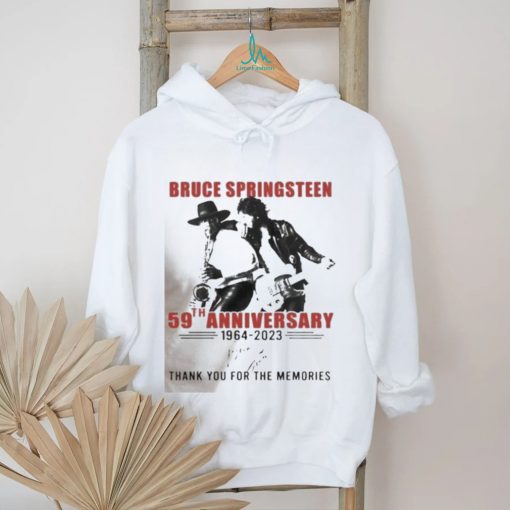 Official Bruce springsteen 59th anniversary 1964 2023 thank you for the memories shirt