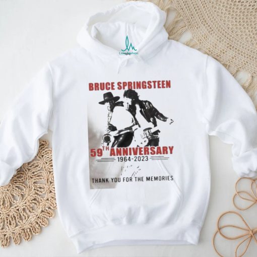 Official Bruce springsteen 59th anniversary 1964 2023 thank you for the memories shirt