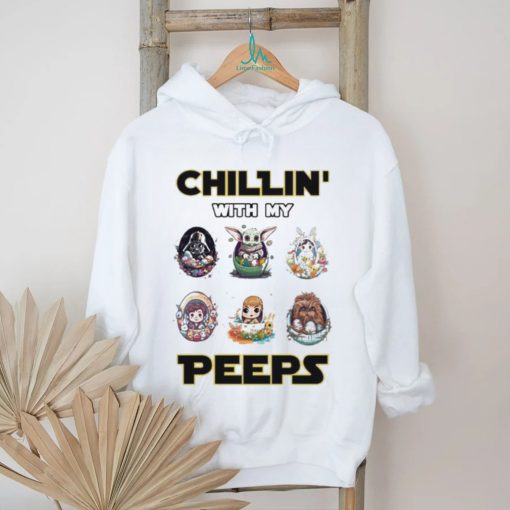 Official Eaters Chillin’ With My Peeps Baby Star Wars Characters Shirt