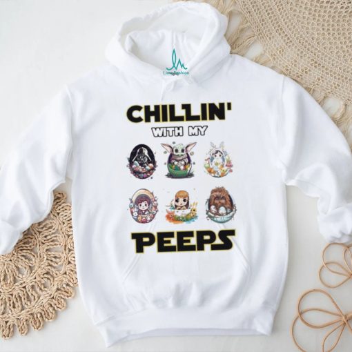 Official Eaters Chillin’ With My Peeps Baby Star Wars Characters Shirt