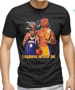 Official Los Angeles Lakers Tupac And Lebron Kobe Bryant Legends Never Die Shirt