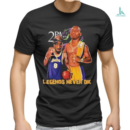 Official Los Angeles Lakers Tupac And Lebron Kobe Bryant Legends Never Die Shirt