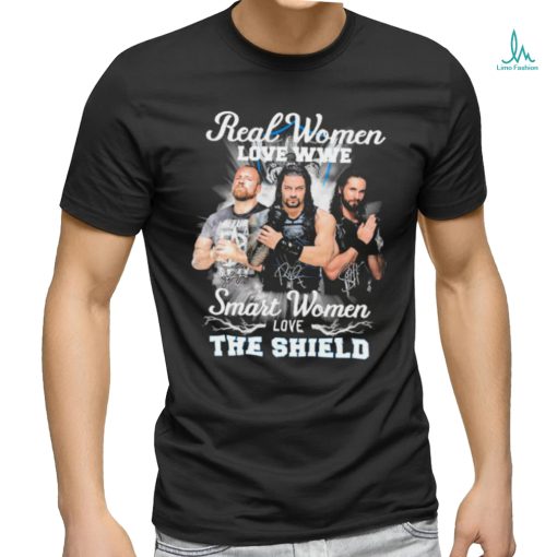 Official Real Women Love WWE Smart Women Love The Shield Shirt