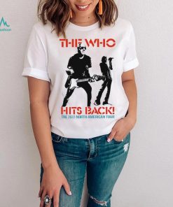 Official The Who Hits Back 2022 North American Tour T Shirt Pink