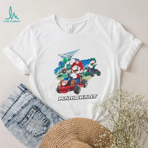 Official Walmart Merch Mario Kart Boys Rash Shirt